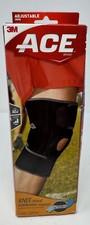 ACE Brand Adjustable Compression Knee Support 1 Count Pack of 1 Black