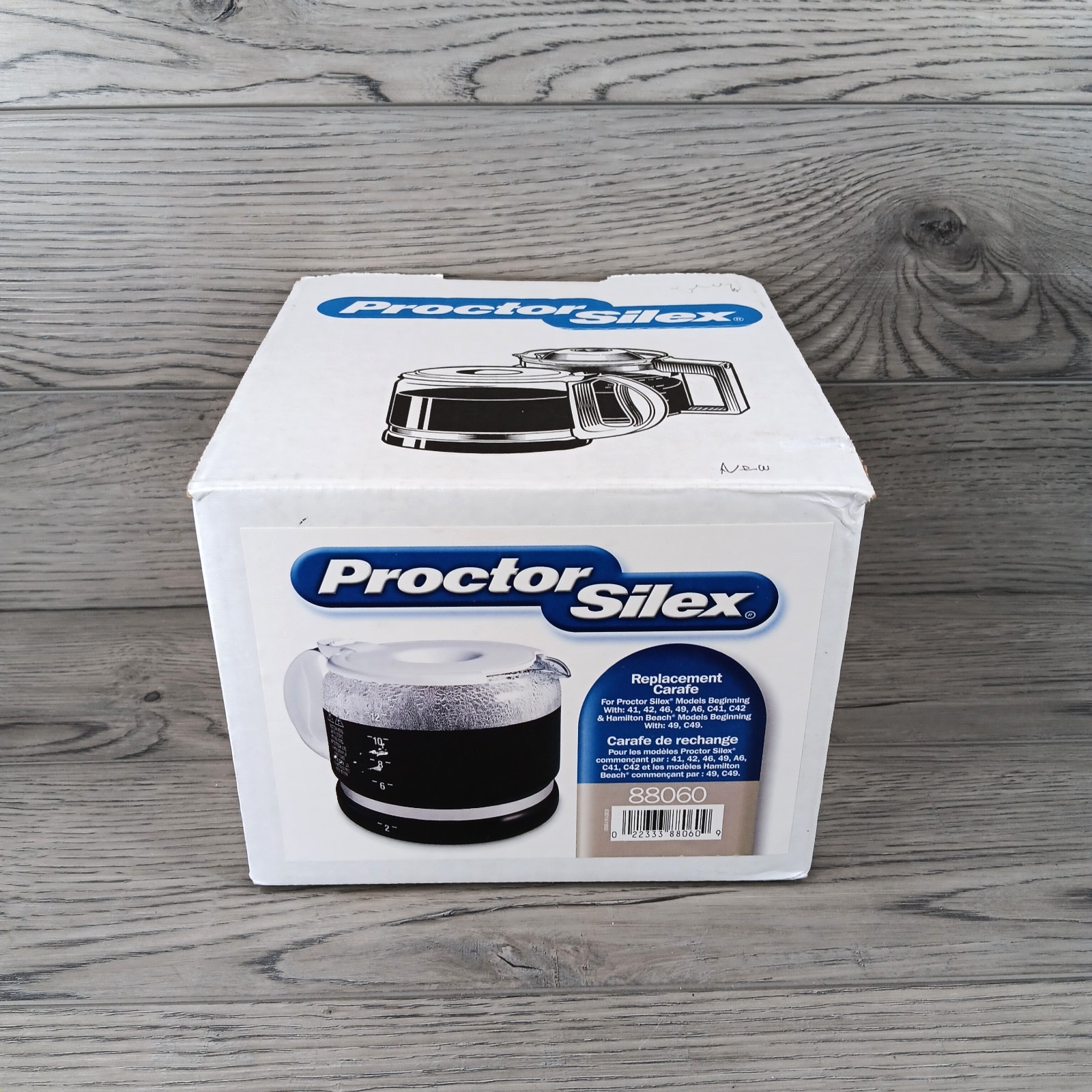 Proctor Silex Replacement Coffee Carafe 2-12 Cup 88060 NEW Extra Cover