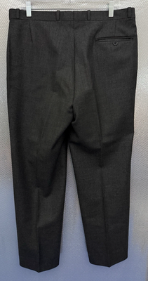 スーツ GIVENCHY MONSIEUR 3Tack Wool Slacks Givenchy Monsieur Pants Mens Sz 36 Dark Gray Wool VTG Dress Pants