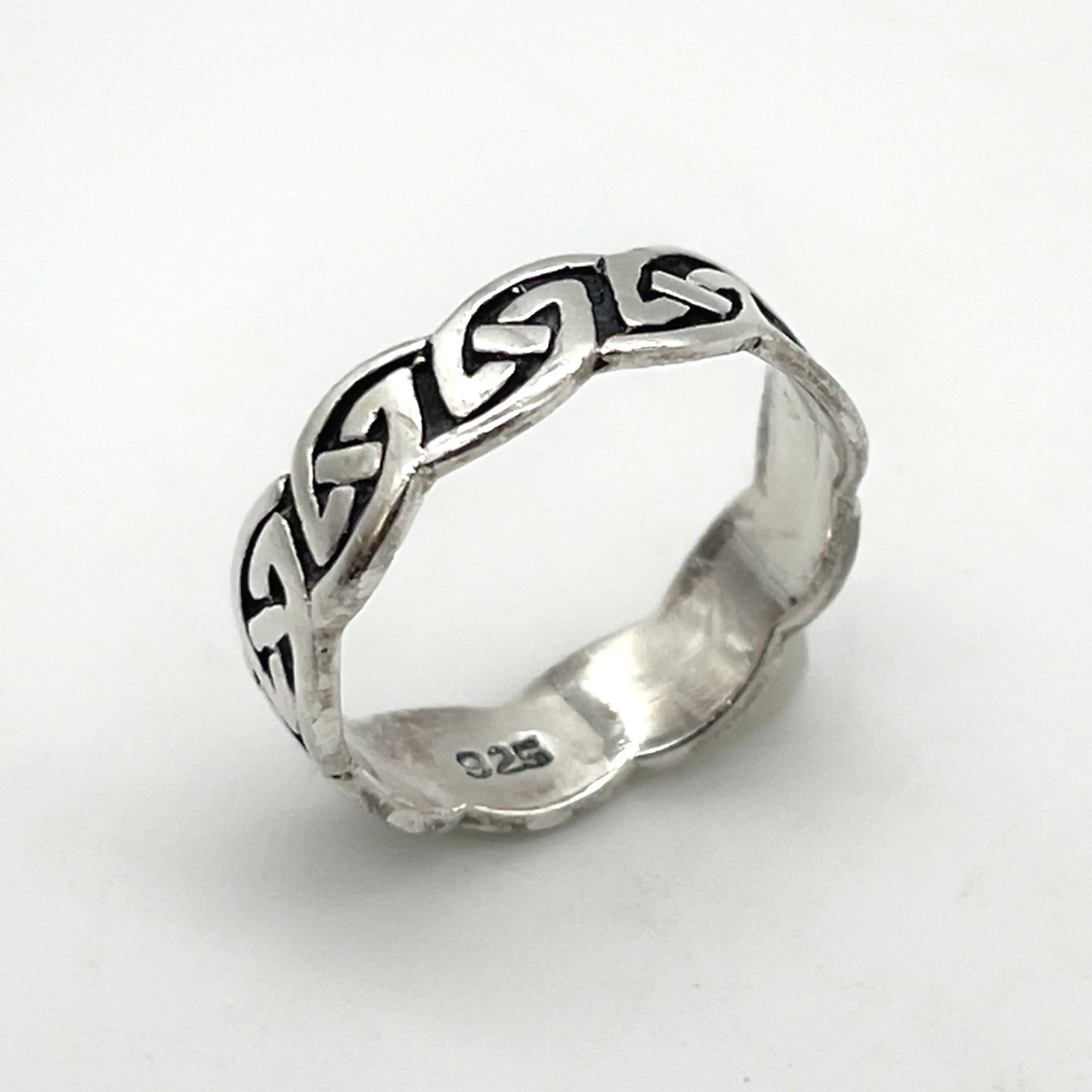 Petite Solid 925 Sterling Silver Ring Endless Cel… - image 1