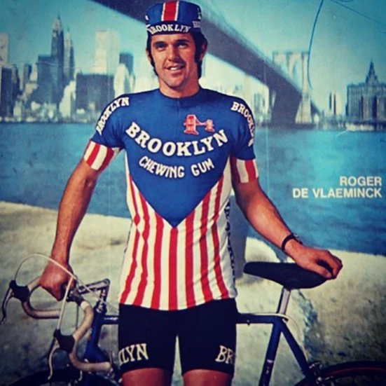 Gios Brooklyn Chewing Gum Campagnolo bicicleta de carretera conjunto camiseta y pantalones - RETRO