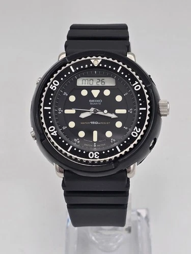 SUPERB BOXED SEIKO H558-5000 ARNIE JDM QUARTZ DIVER VINTAGE DECEMBER 1982 DAL1BP