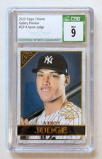 2020 Topps Chrome Gallery Preview Aaron Judge NBCD #GP-4 NY Yankees CSG 9 Mint