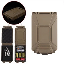 Tactical Battery Case For CR2032 AAA 18650 CR123A Molle Airsoft Vest Storage Box