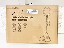 Kaiess 10.2" Selfie Ring Light with 65" Adjustable Tripod Stand & Phone Holder f
