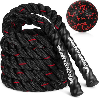 Jump Rope, 3Lb 4Lb 5Lb Weighted Jump Rope for Fitness, 9.8Ft Heavy Exercise Jump