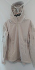 Tacvasen Men's Hoodie Jacket Winter Coat Beige Size M