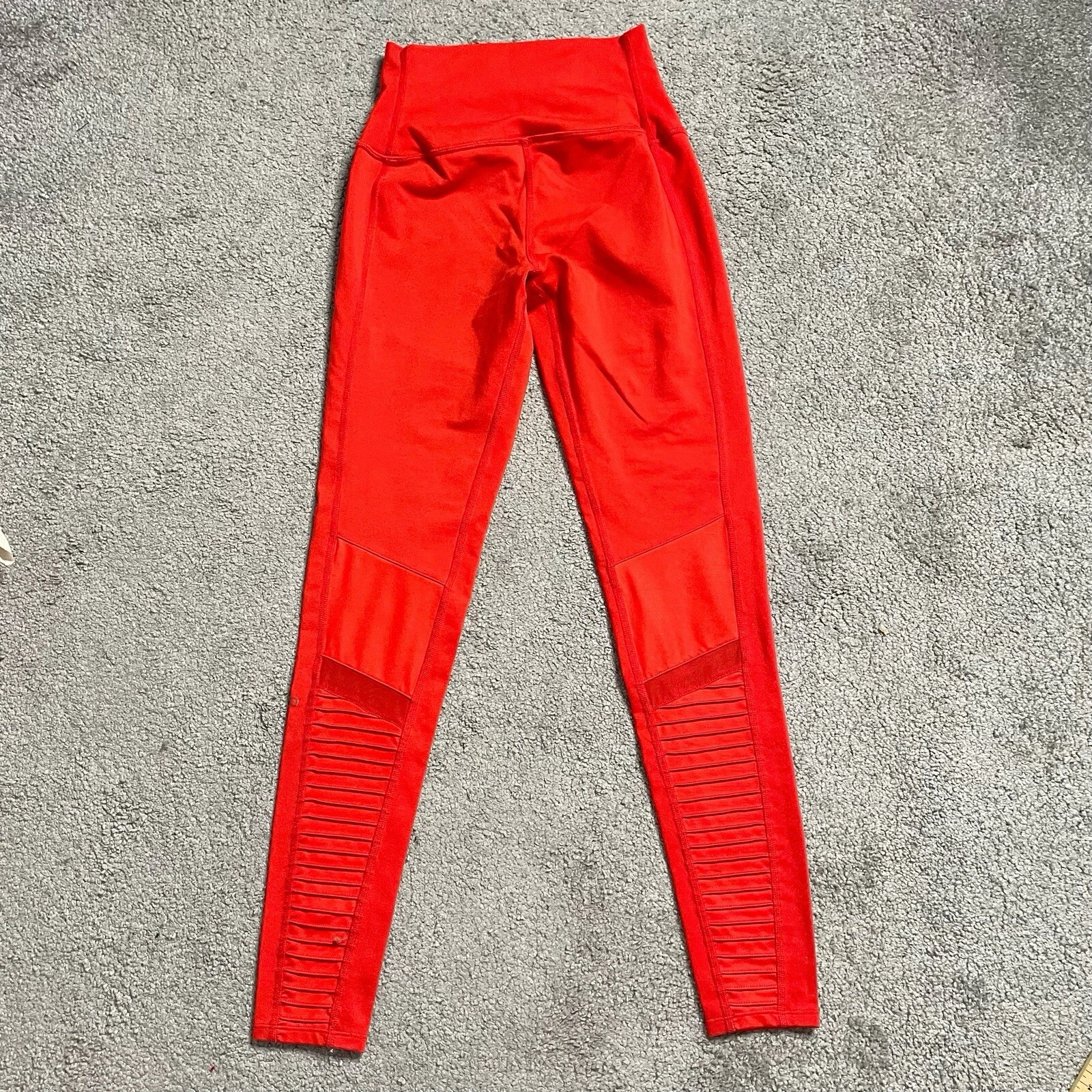 alo-yoga high waist moto mesh panel leggings