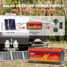 12V 24V 36V 100Ah 200Ah 300Ah LiFePO4 LithiumBattery 15000Cycle BMS Solar Marine