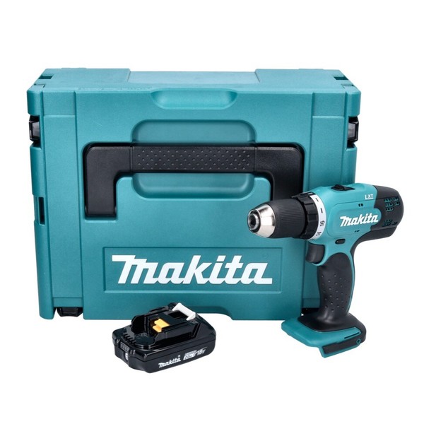 Makita Ddf 453 A1J Akku Bohrschrauber 18 V 42 Nm + 1X Akku 2,0 Ah + Makpac-image