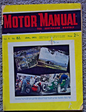 Motor Manual 1953 Jan Holden FX Wolseley 4/44 MG TD Chevrolet Commer Fiat 1900