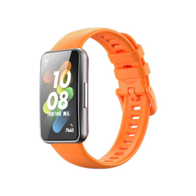 Armband für Huawei Band 7 Sportarmband Silikon Metall Edelstahl Ersatzarmband