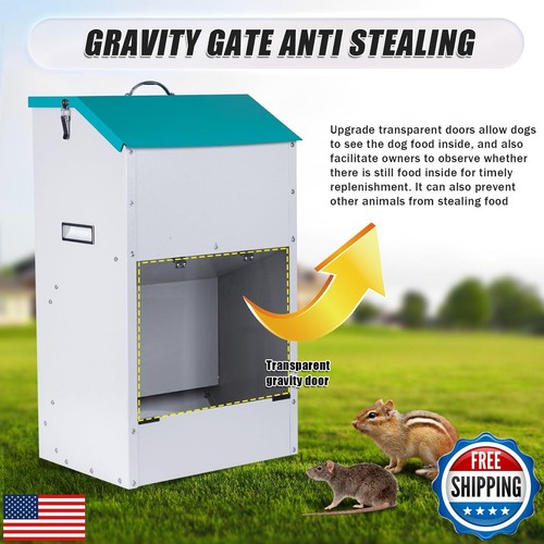 KHEARPSL Futterautomat für große Hunde Outdoor 50Lbs Hundefutterspender - Bild 3 von 5