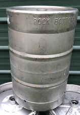Half Barrel 15.5 Gallon Beer Keg can stainless steel empty rock bottom 2 corny