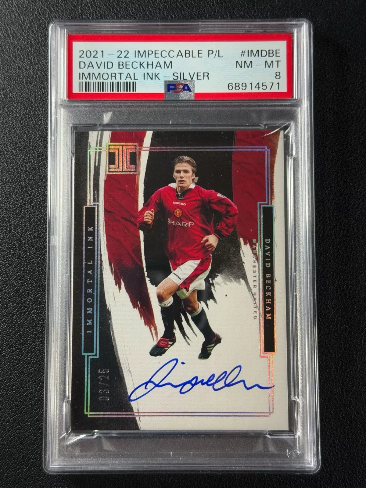 David Beckham trading card