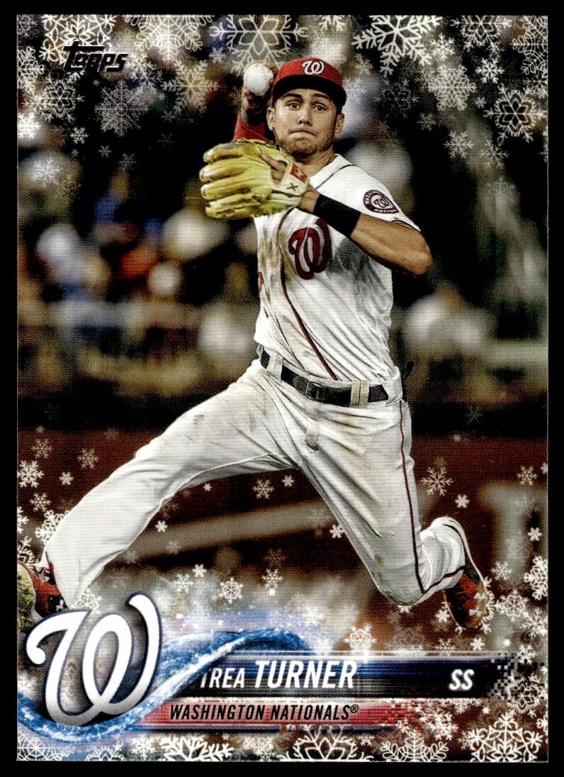 2018 Topps Holiday Walmart Mega Trea Turner #HMW186