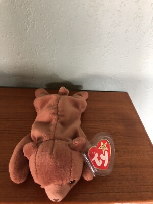 TY Cubbie Beanie Baby Teddy Bear 1993 Pellets Rare