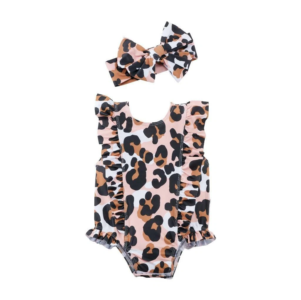 Leopard print hot sale baby swimsuit