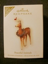Hallmark Keepsake Peaceful Animals REINDEER EXCLUSIVE VIP GIFT ORNAMENT 2007