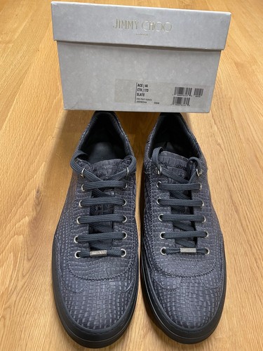 JIMMY CHOO MENS ACE CROCODILE PRINT 