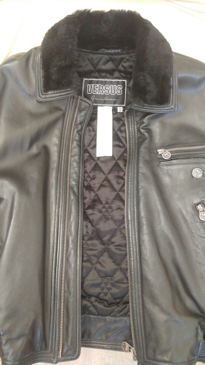 Gianni Versace Versus Vintage Leather Jacket | eBay Gianni Versace Versus Vintage Leather Jacket | eBay