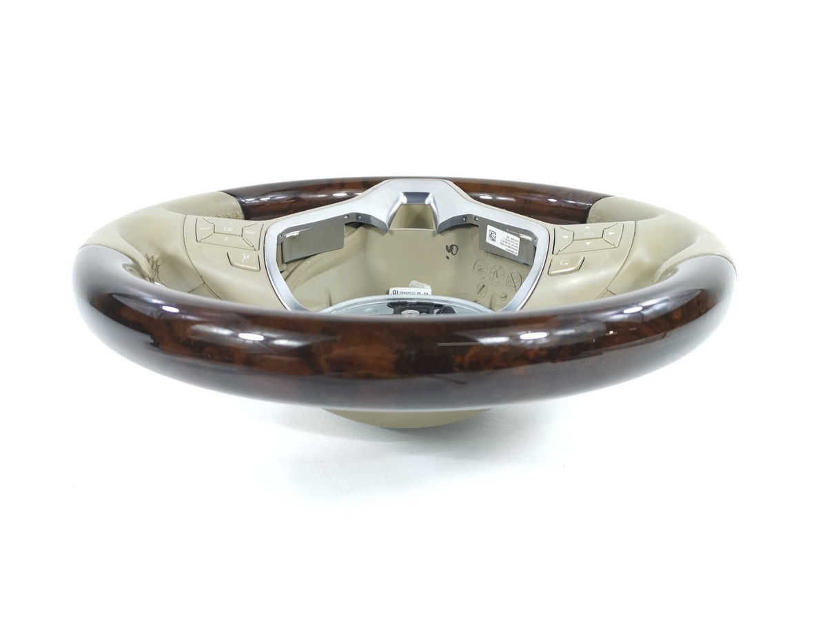 12-17 MERCEDES W218 CLS STEERING WHEEL WOOD PADDLE SHIFT