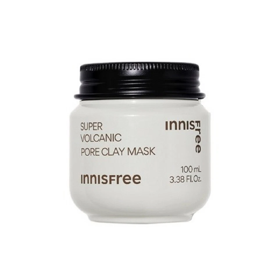 Innisfree Jeju Super Volcanic Pore Clay Cooling effect Mask Pack 100ml K-Beauty - Image 2 of 4