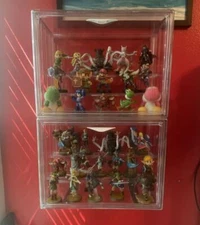 Acrylic Display Case Action Figure Collectible Stackable Storage Dustproof 2 PCS