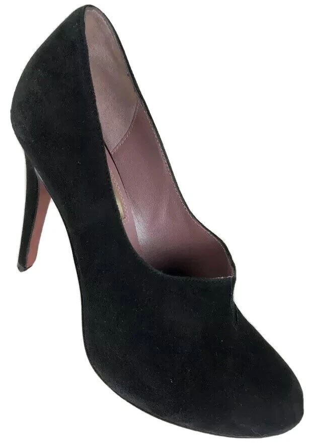 Zapatos de tacón alto de gamuza negros 9 Luxury Rebel para mujer PRÍSTINOS Foto 3 de 4
