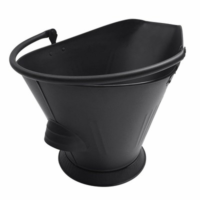 Fireplace Ash Steel Bucket Coal Embers Carrier Wood Burning Pellet