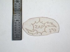 vtg 1960s 1970s Tattoo acetate stencil Cartoon Zap signed SKY1