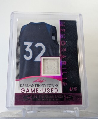 24 Leaf In The Game Used Patch Karl Anthony Towns /35