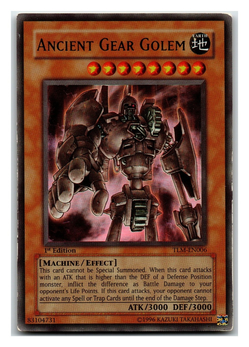 Ancient Gear Golem TLM-EN006 1st Edition Ultra Rare | eBay