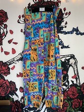 VTG 80s 90s Baggy Parachute Pants Muscle Gym Beach Hippie MC Hammer Neon Sinbad