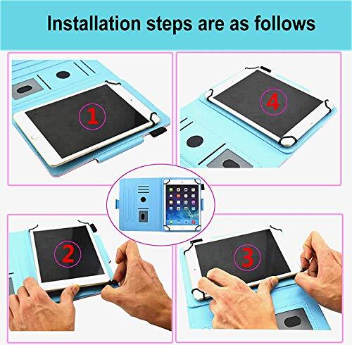 10 Zoll Tablet Hülle, Universal 10 10,1 Zoll Android Tablet Cover, Ice Lake - Bild 7 von 7