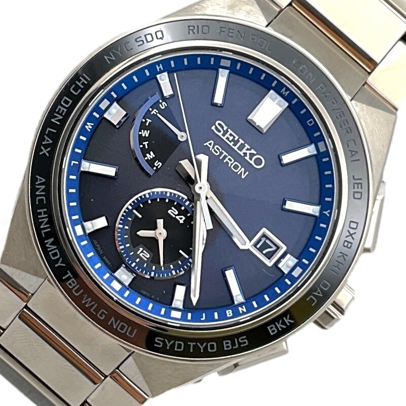 SEIKO ASTRON ネイビー ステンレス