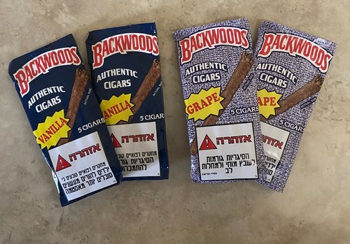 Vanilla and Grape Backwoods 5 Count Per Pack - 4 packs