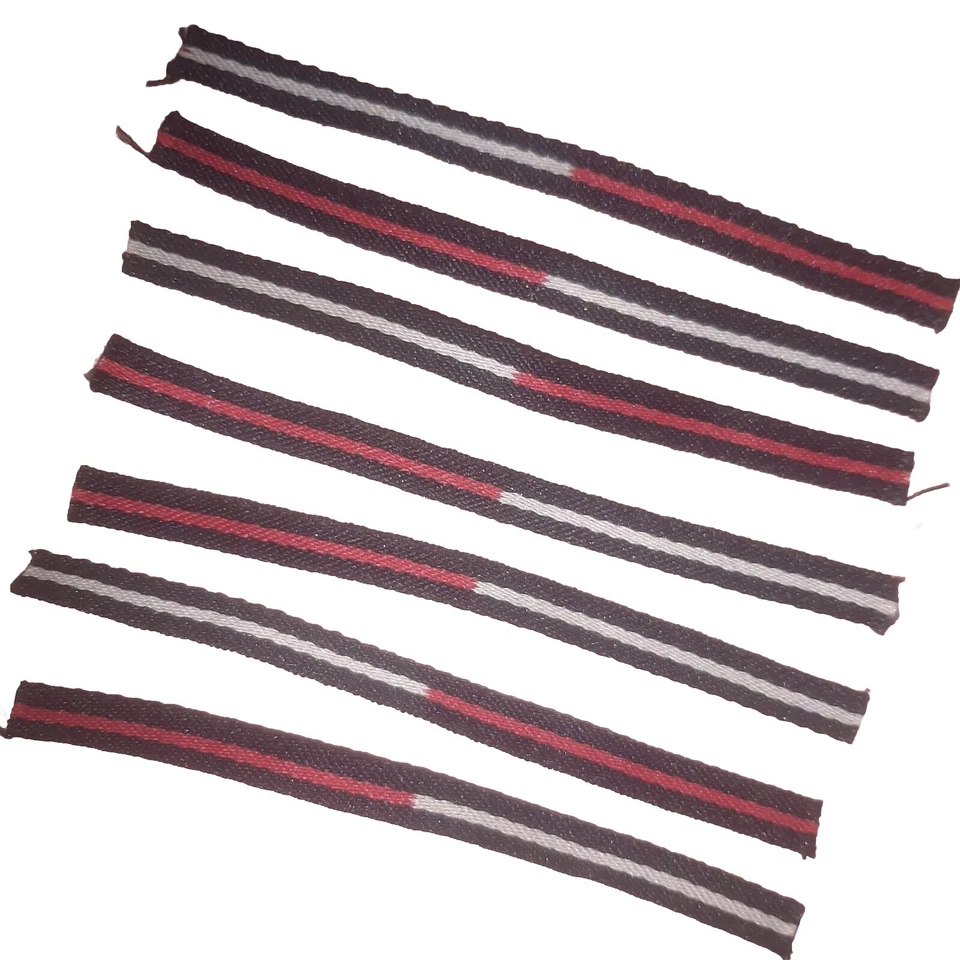 25x Super Rare Sew on Woven Stripe Clothing Brand Label Tommy Red White Blue - Image 2 of 2