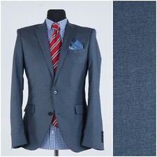Mens SELECTED HOMME Blazer 36R UK Size Light Grey Sport Coat Jacket