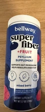 Bellway  Super Fiber Powder + Fruit 7.7 oz Mixed Berry Best by Date 12/26 NEW