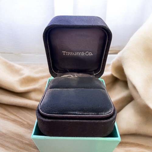 Tiffany & Co. Signature Ringbox Verlobung schwarz Samt (LEERKARTON) - Bild 2 von 7