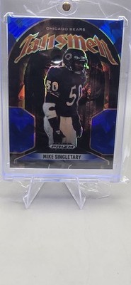 2025 Panini Prizm Black - Talismen Mike Singletary #12 Blue Ice Prizm /125