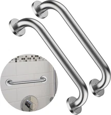 Stainless Steel Shower Grab Bar,ZUEXT 12 Inch, Satin Brushed Nickel 