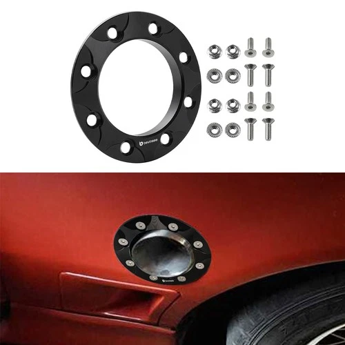 3.1" Exhaust Pipe Fender Exit Bezel Trim Ring Flange Kit Billet Aluminum