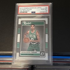 2017-18 Panini Donruss Optic - The Rookies Jayson Tatum #3 (RC) PSA 10