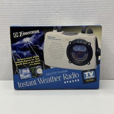 Emerson Instant Weather Band Radio AM/FM TV Sound Model RP6248 New Never Used