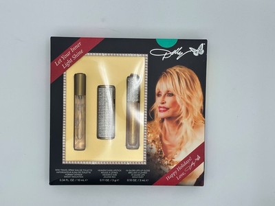 Dolly Parton Beauty Gift Set Perfume Lipstick & Lip Gloss - Open Box