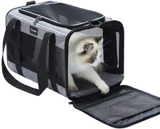 17.5X11X11 Inches Cat, Dog Carrier for Pets up to 16 Lbs, Soft-Sided Cat Bag Ani