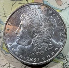 1887 Morgan Silver Dollar VAM-12 alligator Eye ￼