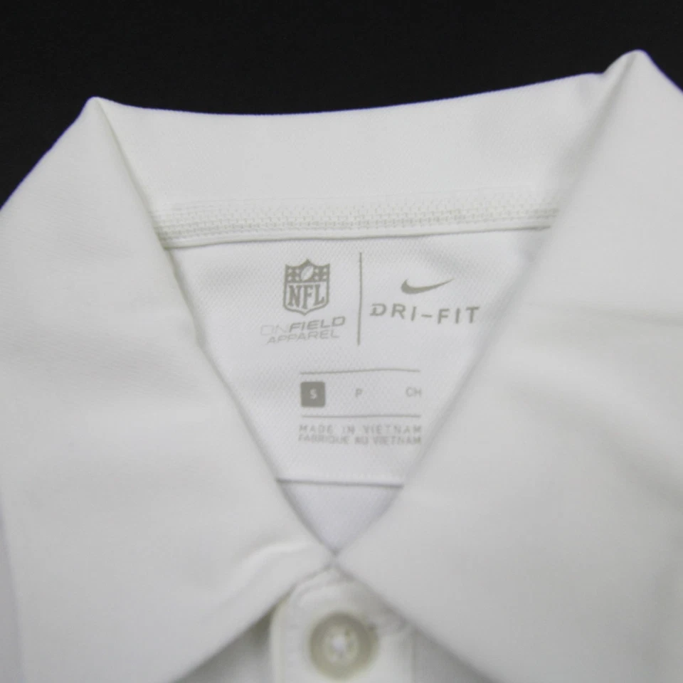 Nike NFL On Field Dri-Fit Polo Men's White Used - Image 2 of 4